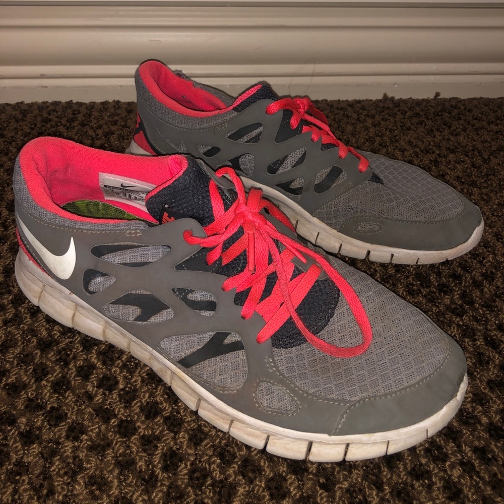 Nike Running Shoes Grey and Coral